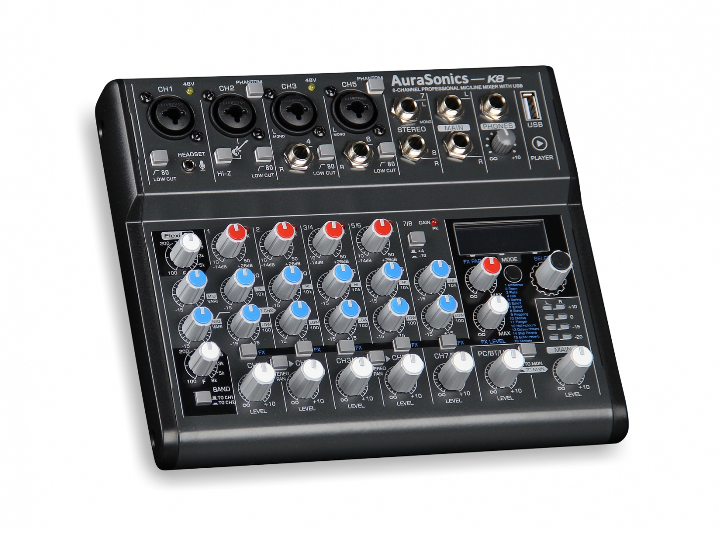 AuraSonics K8 компактный микшерный пульт в Альметьевске