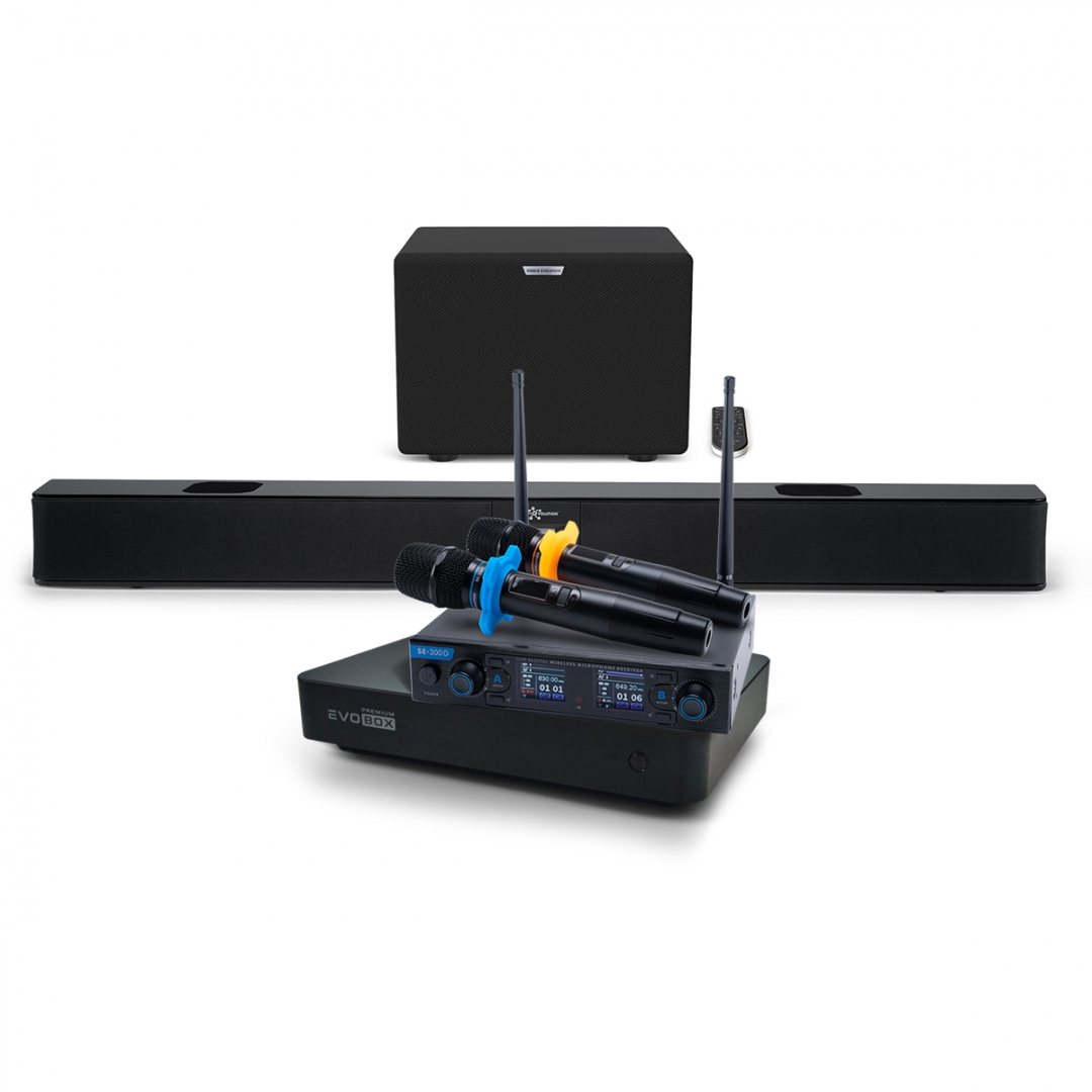 Hi-End караоке-система EVOBOX Premium + EvoSoundBar (саундбар с караоке) в Альметьевске