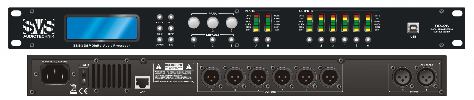 SVS Audiotechnik DP-26 Цифровой процессор: 2 входа 6 выходов в Альметьевске