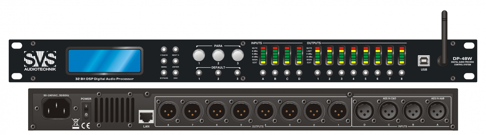 SVS Audiotechnik DP-48W Цифровой процессор: 4 входа 8 выходов в Альметьевске