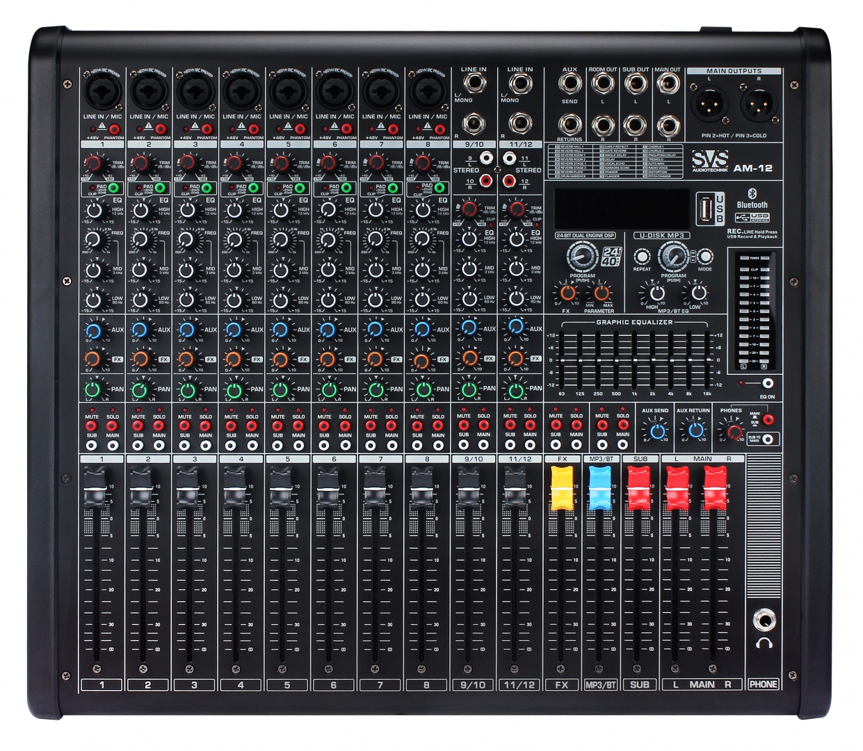 SVS Audiotechnik mixers AM-12 Микшерный пульт аналоговый, 12-канальный в Альметьевске