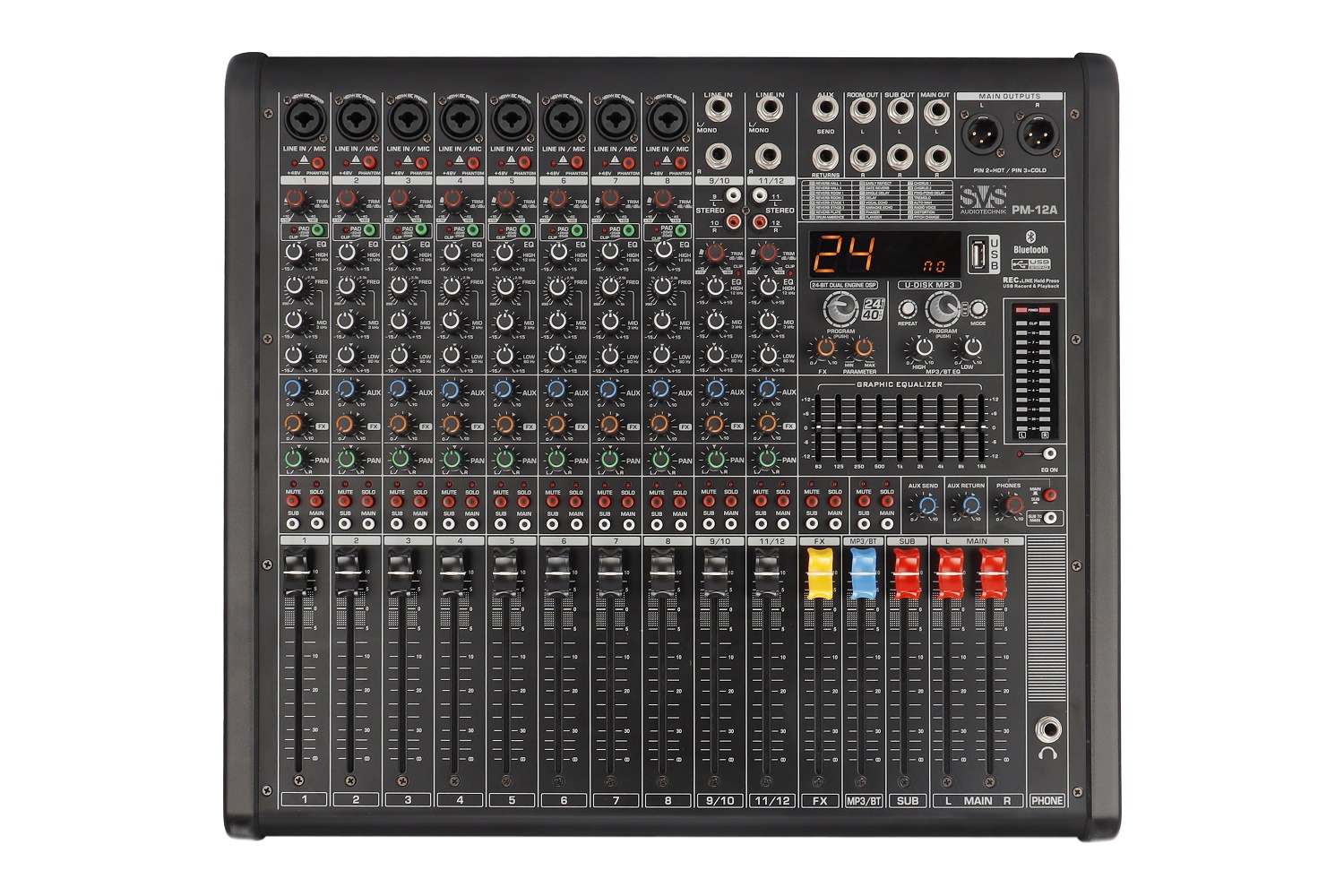 SVS Audiotechnik mixers PM-12A Активный аналоговый микшерный пульт, 12-канальный в Альметьевске